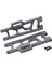 2x Arka Alt Arms 1:10 1:12 Ölçekli Rc Araba Wltoys Için A-Arms 12401 12409 Titanyum (Yurt Dışından) 1