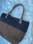 Kahve/Siyah City Bag Kadın Hasır Çanta 2