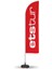 Etstur Yönlendirme Tanıtım ve Reklam Yelken Bayragı Kırmızı 1