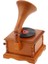 Çocuklar Çocuk Vintage Ahşap Gramofon Müzik Kutusu Melodi Kutusu Masası Dekor Yaratıcı Noel Hediye Düğün Mart Tune (Yurt Dışından) 4