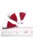 3'lü Minyatür Santa Claus Şapka Dollhouse Noel Aksesuar 1:12 Ölçekli Noel Şapka (Yurt Dışından) 3