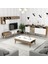 Variant Milan 3 Lü Salon Takımı - Ceviz / Beyaz 1