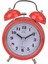 3-Inch Quartz Metal Çift Zil Çalar Saat Gece Lambası Masa Saati Kırmızı (Yurt Dışından) 1