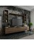 Ideal Tv Ünitesi + Duvar Rafı Q7008-2 Ceviz 1
