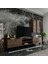 Ideal Tv Ünitesi + Duvar Raf ve Duvar Dolaplı Q7018-2 Ceviz 2