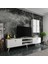 Ideal Tv Ünitesi + Duvar Raf ve Duvar Dolaplı Q7018-1 Beyaz 1