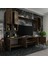 Ideal Tv Ünitesi + Duvar Raf ve Duvar Dolaplı Q7024-2 Ceviz 2