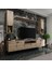 Ideal Tv Ünitesi + Duvar Raf ve Duvar Dolaplı Q7025-3 Çırağan 1