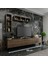 Ideal Tv Ünitesi + Duvar Rafı Q7004-2 Ceviz 2