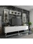 Ideal Tv Ünitesi + Duvar Rafı Q7007-1 Beyaz 2