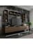 Ideal Tv Ünitesi + Duvar Rafı Q7007-2 Ceviz 2