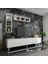 Ideal Tv Ünitesi + Duvar Rafı Q7004-1 Beyaz 2
