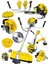 Alman Trex S6002 Yan Tipi Benzinli Motorlu Ot Çalı Tırpanı Çim Biçme Makinesi Tırpan Sarı 1