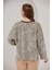 Alexandergardı Basik Leopar Desenli Polar Sweatshirt (B22-383A) 5