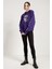 Dragon Baskılı Mor Oversize Kadın Sweatshirt 4