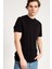 Önü Cepli Basic Siyah Erkek T-shirt 1