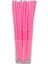 Pembe, Renkli Pipet Plastik 100'LÜ Kokteyl Pipet Frozen Pipet 1