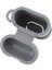 Airpods Tam Koruma Silikon Kapak Şarj Kılıfı Taşıma Çantası ve Anti-Kayıp Kayış - Gri (Yurt Dışından) 3