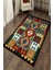 Woolly Antik Desenli Renkli Halı (Makinada Yıkanabilir Kaymaz Dot Taban) - ES1188 1