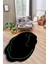 Woolly Çizgisel Desenli Siyah-Yeşil Lazer Kesim Halı (Makinada Yıkanabilir Kaymaz Dot Taban) - ES1263 1