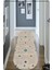 Woolly Çizgili Krem Kilim Desenli Oval Halı (Kaymaz Dod Taban Makinada Yıkanabilir) - ES655 1