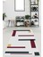 Woolly Geometrik Şekilli Dijital Baskılı Makinada Yıkanabilir Halı - ES418 1