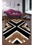 Woolly Cappio Çapraz Siyah Desenli Oval Halı (Kaymaz Dod Taban Makinada YIKANABILIR)-ES1087 1