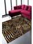 Woolly Kahverengi Zebra Desenli Halı (Makinada Yıkanabilir) - HP27 1