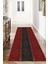 Woolly Kilim Desenli Kırmızı-Siyah Halı (Makinada Yıkanabilir Kaymaz Dod Taban) - ES638 1