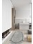 Esta Modern Kenar Süslemeli Gri Oval Halı (Makinada Yıkanabilir Kaymaz Dod Taban) - ES543 1