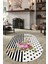 Esta Modern Çiçekli Dijital Baskılı Oval Halı (Makinada Yıkanabilir Kaymaz Dod Taban) - ES1099 1
