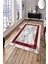 Woolly Kırmızı Köşeli Mermer Desenli Halı (Makinada Yıkanabilir) - ES465 1