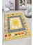 Woolly Sarı Öğretici Çocuk Odası Halısı (Makinada Yıkanabilir Kaymaz Dot Taban) - ES1169 1
