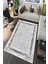 Woolly Şerit Detaylı Eskitme Halı (Makinada Yıkanabilir Kaymaz Dot Taban) - ES1323 1