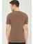 T8568 Dewberry V Yaka Erkek T-Shirt-Kahve 2