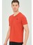 T8568 Dewberry V Yaka Erkek T-Shirt-Kiremit 5