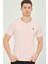 T8568 Dewberry V Yaka Erkek T-Shirt-Pembe 3
