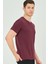 T8568 Dewberry V Yaka Erkek T-Shirt-Mor 5