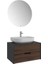 Zero 2.0 80CM Set Banyo Dolabı Antrasıt/cevız 1