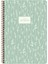 A4 Kareli Defter Pastel Flora - Yeşil 1