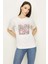 Kadın Siyah Taş Baskılı Basic T-Shirt 1