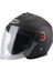 Elektrikli Motosiklet Yarım Kask Mat Siyah (Şeffaf Buğu Önleyici Lens) 56 - 62 cm. (Yurt Dışından) 1