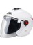 Elektrikli Motosiklet Yarım Kask Beyaz (Şeffaf Buğu Önleyici Lens) 56 - 62 cm. (Yurt Dışından) 1