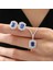 Pırlanta Montür Sentetik Safir Efsunu Zarafet Mührü Gümüş Mini Set 1
