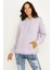 Select Moda Kadın Gri Kapüşonlu Basic Sweatshirt 2