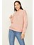 Select Moda Kadın Somon Kapüşonlu Şardonlu Sweatshirt 1