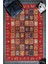 Woolly Kırmızı Afgan Desenli Halı (Kaymaz Dod Taban Makinada Yıkanabilir) - ES650 1