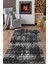 Woolly Kristal Desenli Antrasit Halı (Makinada Yıkanabilir Kaymaz Dot Taban) - ES1275 1