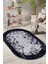 Esta Blok Desenli Oval Halı (Makinada Yıkanabilir Kaymaz Dot Taban) - ES1300-2 1