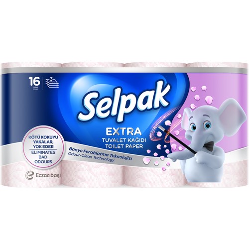 Selpak Extra Kokulu Banyo Ferahlatma Tuvalet Kağıdı 16'lı